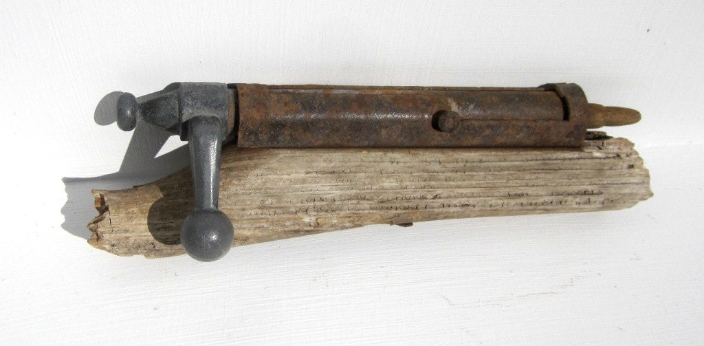 Items similar to Vintage Bolt Action From Toy Gun With Wooden Bullet on Etsy