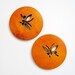 2PC-Hollow Series-Beautiful Wooden Butterfly circular hollow - Double-sided pattern - Wood color - 48mm-EARRINGS/PENDANT/CHARM