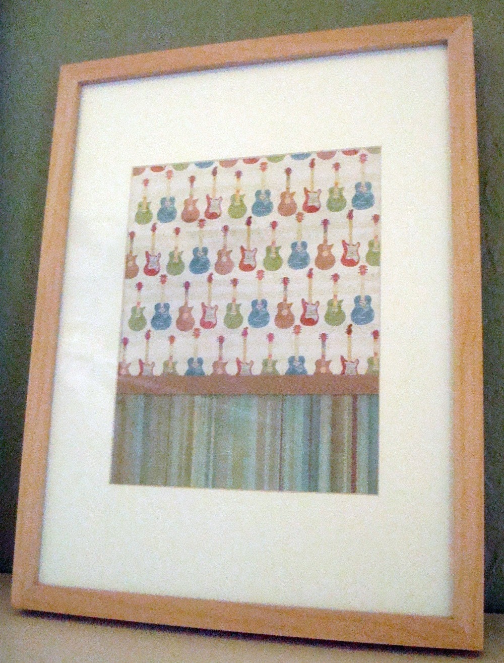 Framed Art - Electric Guitars - Medium Size