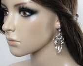 Wedding Earrings Bridal Jewelry Chandelier Earrings Estate Earrings Old Hollywood Wedding Bridal Earrings Women Jewelry Bridesmaid Earrings