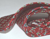 Mens necktie silk personalized monogrammed handmade designer formal wear AC Ashworth & Company, USA