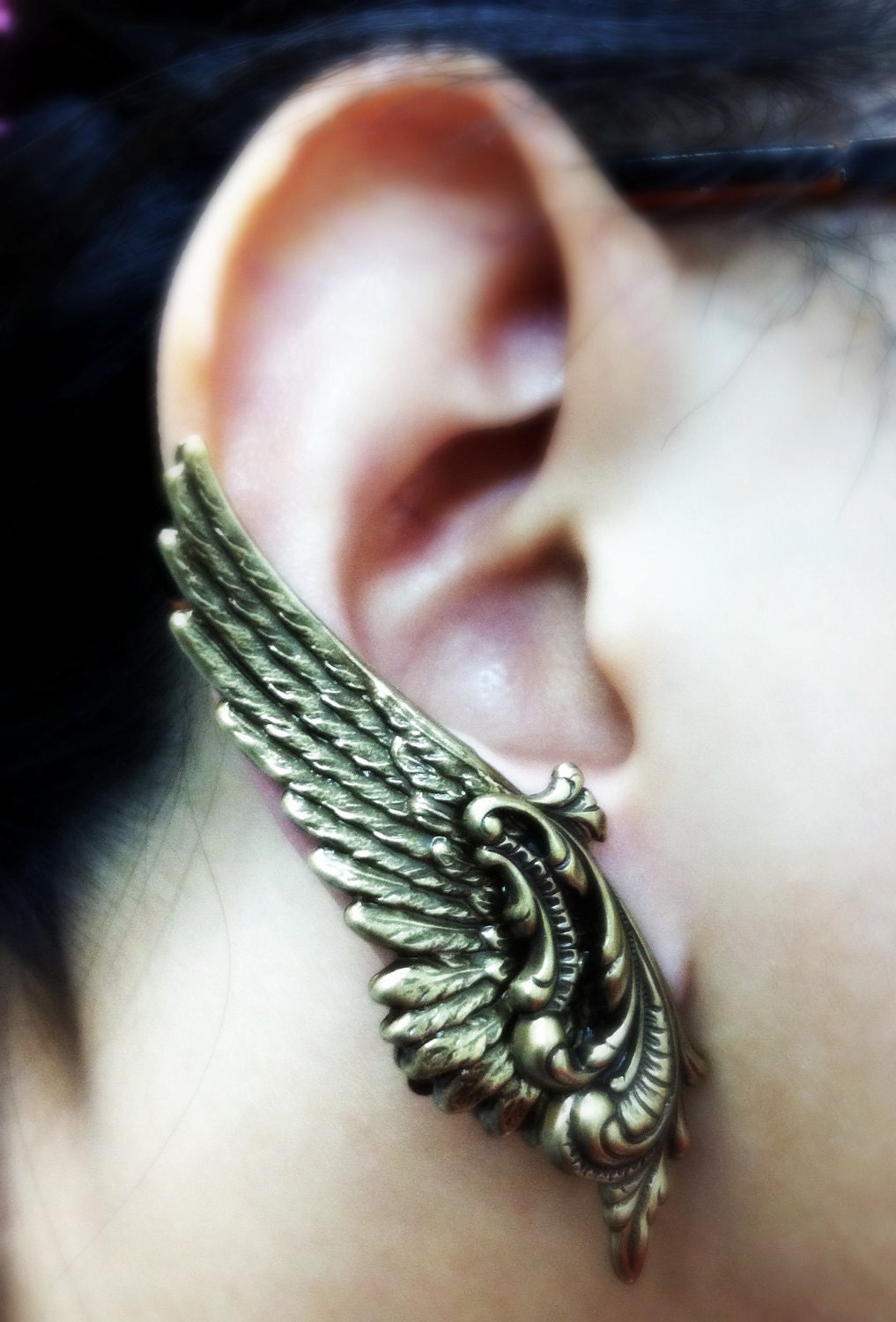 Ear Cuff Valkyrie Silver Wing