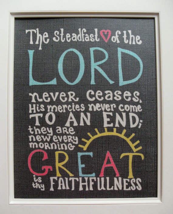 Steadfast Love - 8x10 Illustrated Print