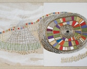 Bale 2, textile collage