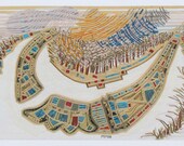 Clare River, textile collage