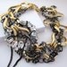 Glam Fashion Oversize Chain Statement Jewelry Necklace - Chunky Rhinestone, Gold Silver Black Metal Upcycled OOAK by JryenDesigns