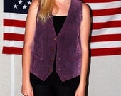 Plum Suede Vest PRICE REDUCED