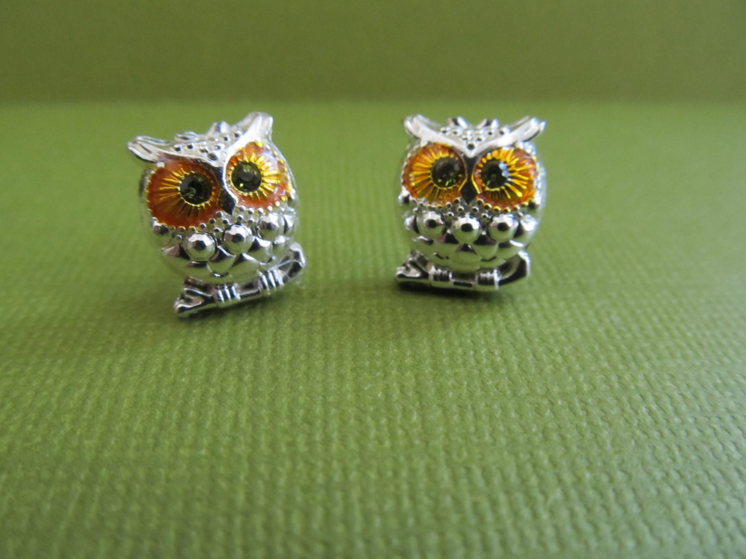 Puffed Owl Earrings