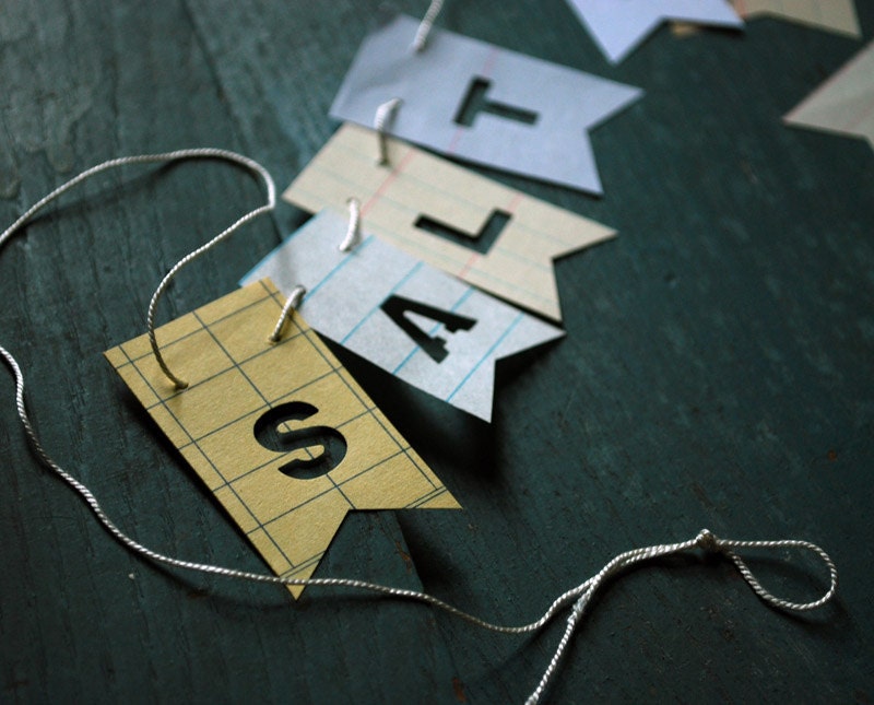 Salt of the Earth, Earth Day Garland, Paper Banner - Free Shipping