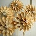 Paper Flowers, Recycled Books, Summer Birthday, Book Blossom, Book Pages, First Anniversary, Paper Dahlias, 5 Origami Flowers on a stems