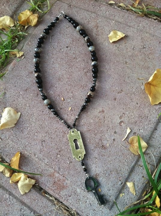 Access Granted - necklace steam punk gypsy tribal bohemian