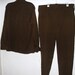 Vintage Military Uniform Suit Pants Shirt Large Dark Green Wool Blend Steampunk Cosplay