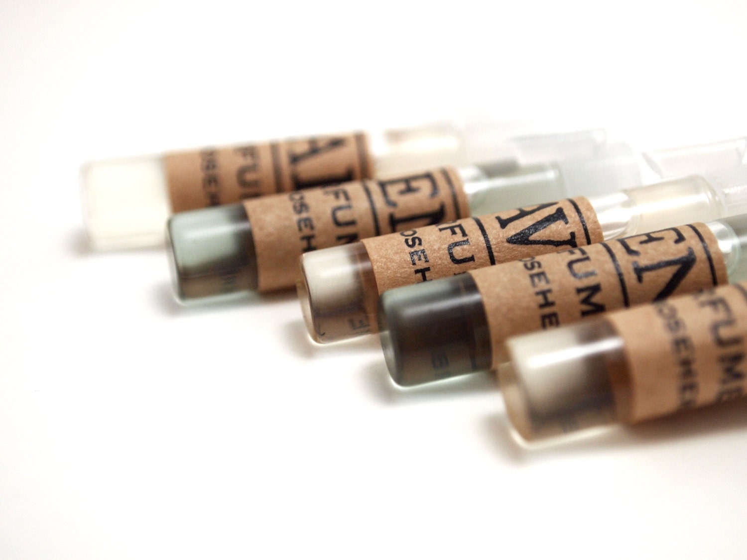 Meadow SAMPLE Natural Perfume Essential Oils Lemongrass Sage Natural Fragrance Spring