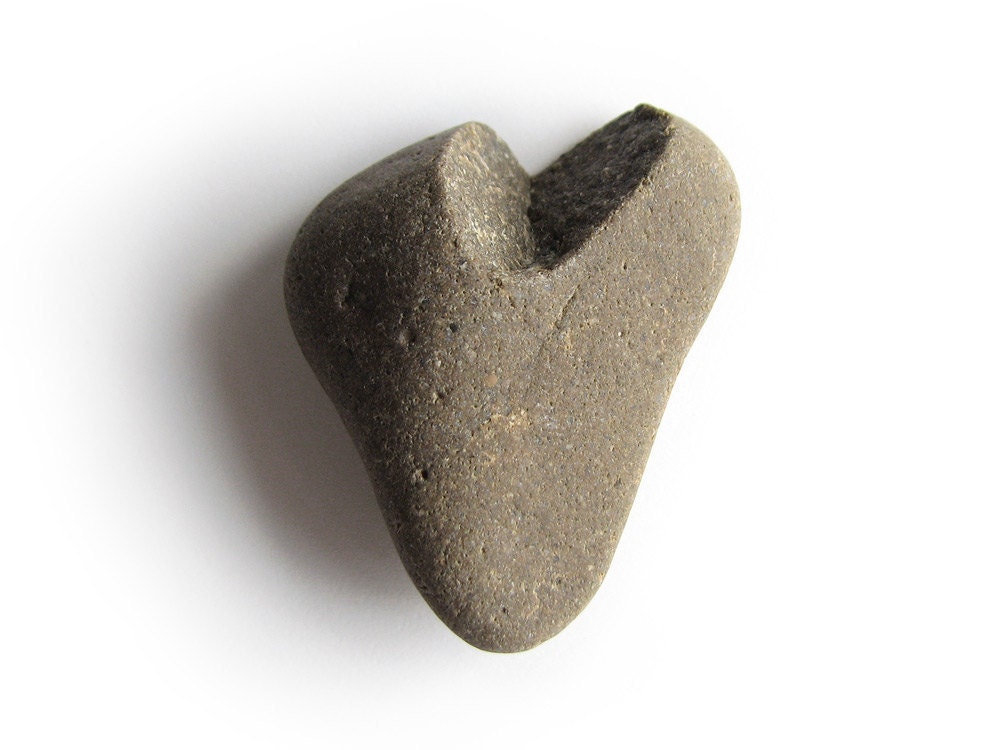 Heart Shaped Raw River Stone