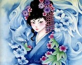Fantasy Art 5x7 Print Japanese "Kitsune"