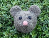 READY TO SHIP  Whiskers the Needle Felted Wool Mouse