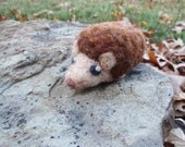 Nigel the Needle Felted Wool Hedgehog READY TO SHIP