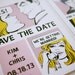 The Comic Strip Unique Wedding Invitation Printable Set of 4