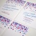Fun Confetti Wedding Invitation Printable Set of 4