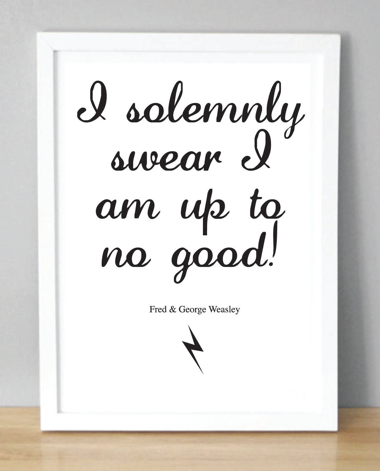 Harry Potter - "I solemnly swear I am up to no good" - (A5 - 148 x 210mm) Print - Fred and George Weasley