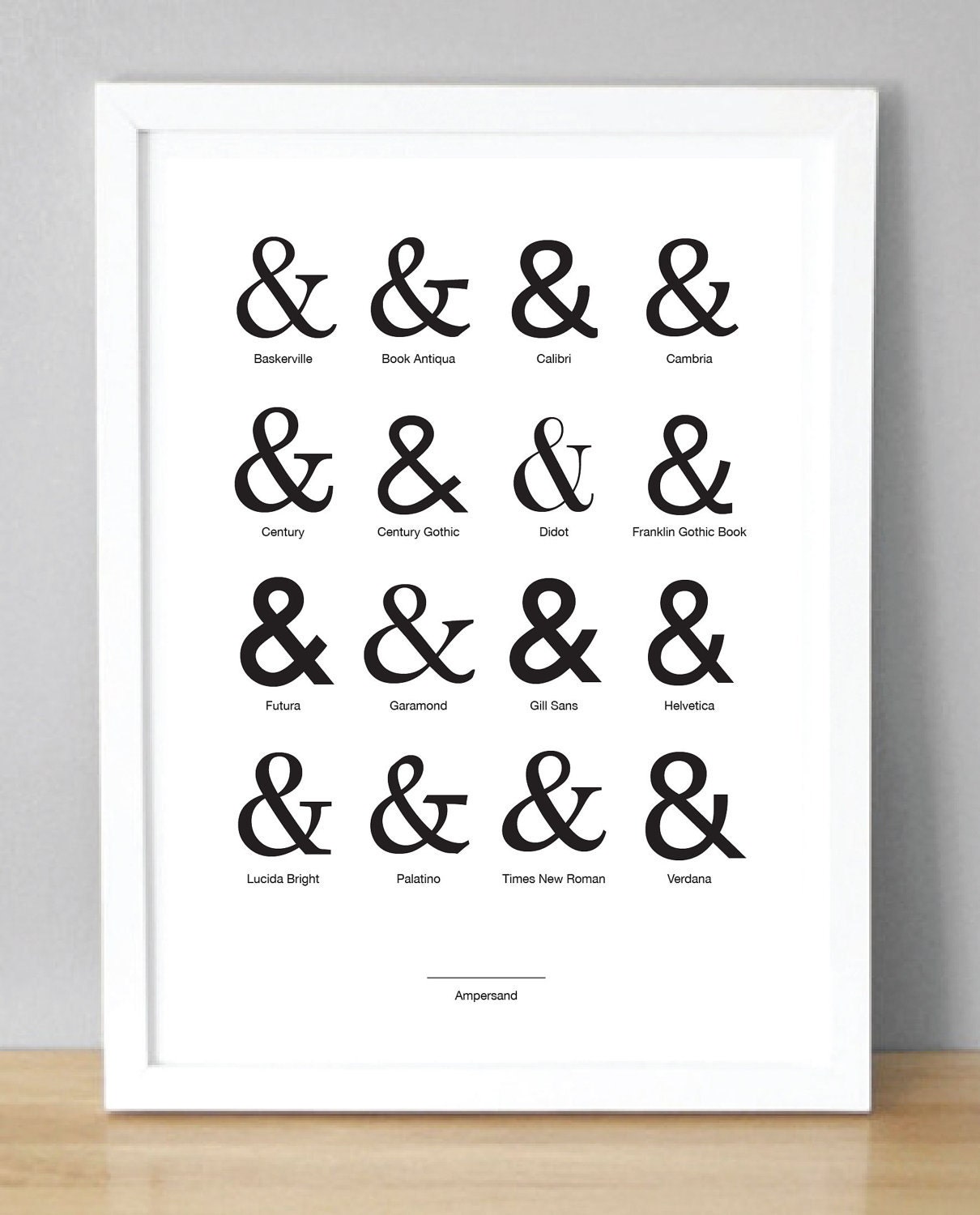 Ampersand Print / Poster (148 x 210mm) (A5)