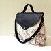 Postcard Printed Cotton - Canvas - Leather Messenger, Handbag, Shoulder Bag, Portfolio, Notebook, Netbook Bag, School Bag...