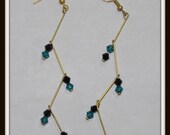 Gold Colored Dangly Earrings