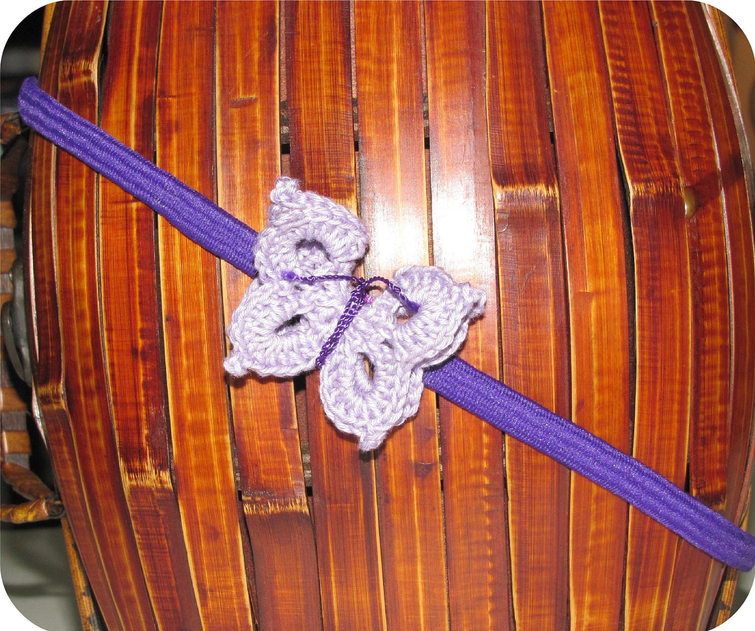 Flutter Away Headband - Lavender Butterfly