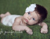Flower Headband...Baby Flower Headband...Baby Girl Flower Headband...Girl Flower Headband...Photo Prop...Triple Rosettes
