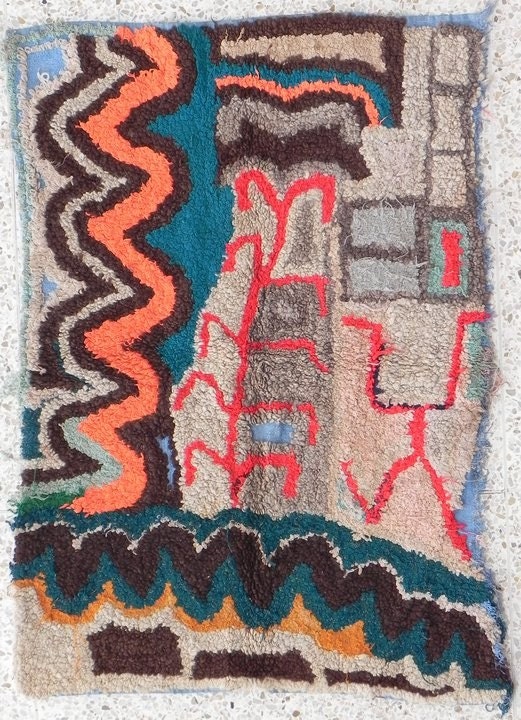 tribal rag rug