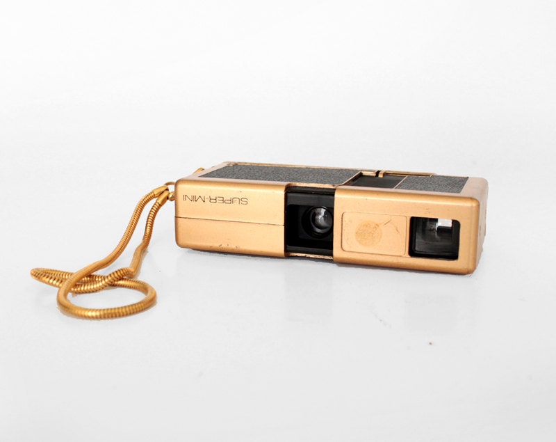 Super mini 110 vintage golden camera