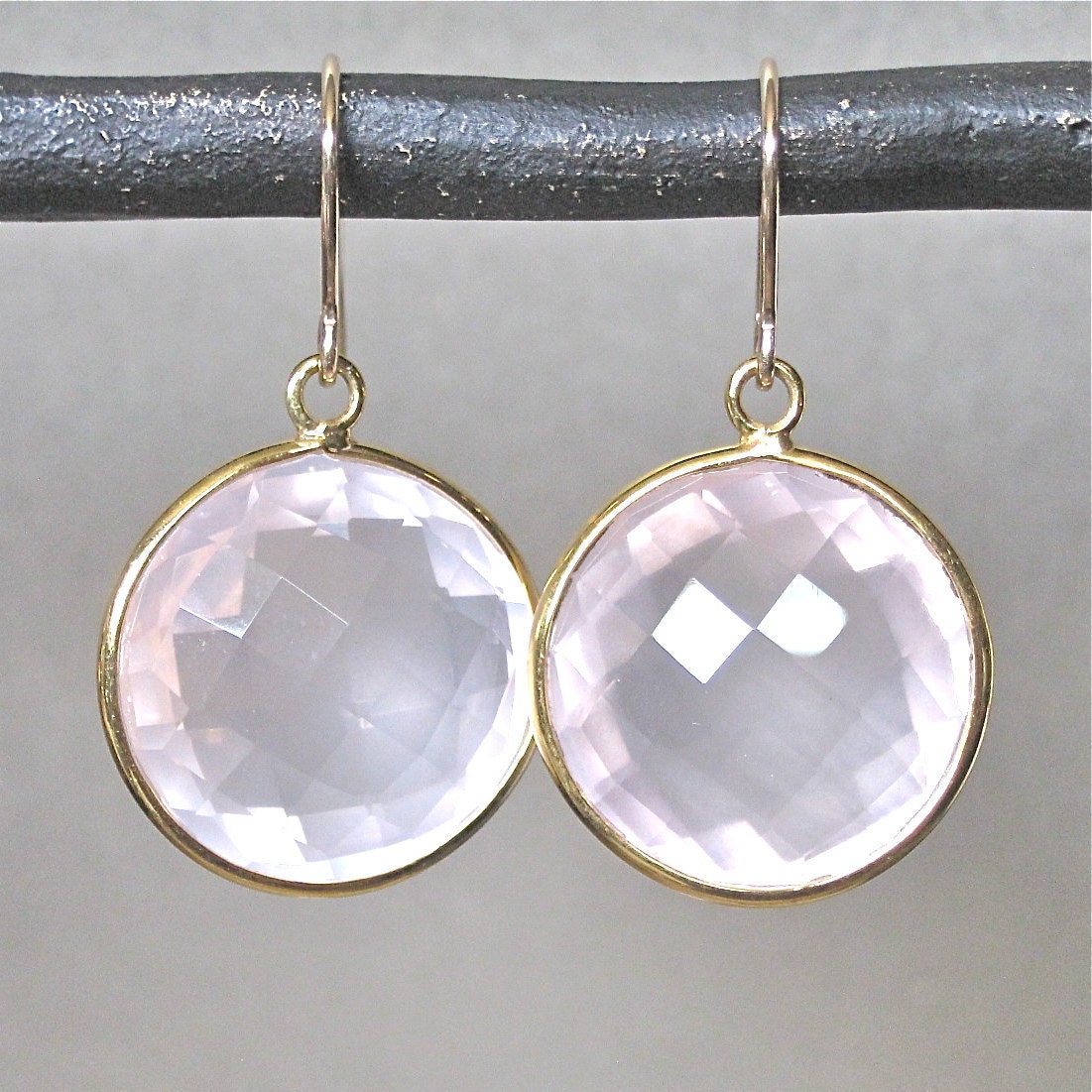 Ballet Pink Quartz Earrings