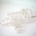 white sea glass star decoration, sun catcher, christmas tree ornament