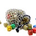 Chainmail Dice Bag Pouch Medium Aluminum