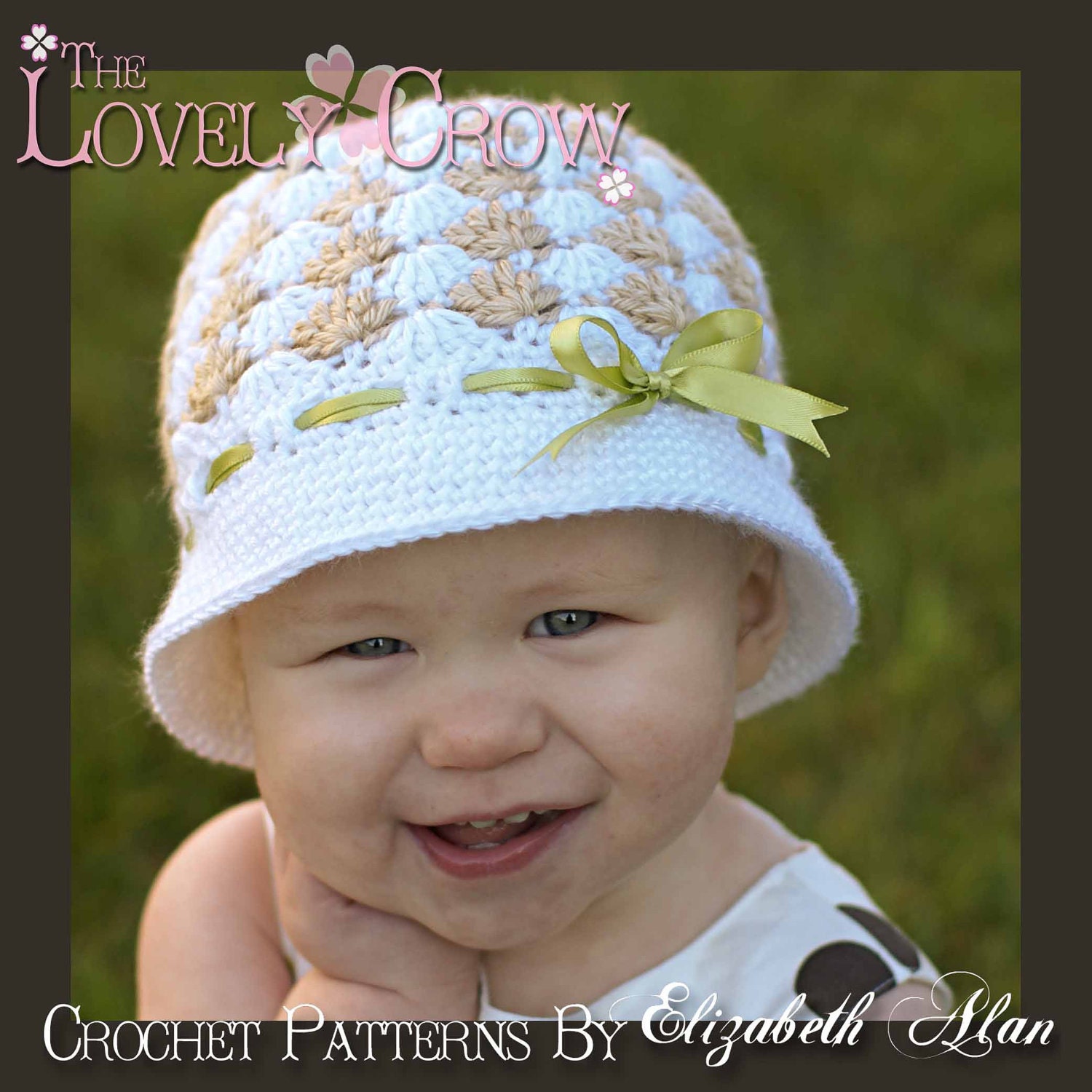 Baby Hat Crochet Pattern for SWEET ELEGANCE CLOCHE digital