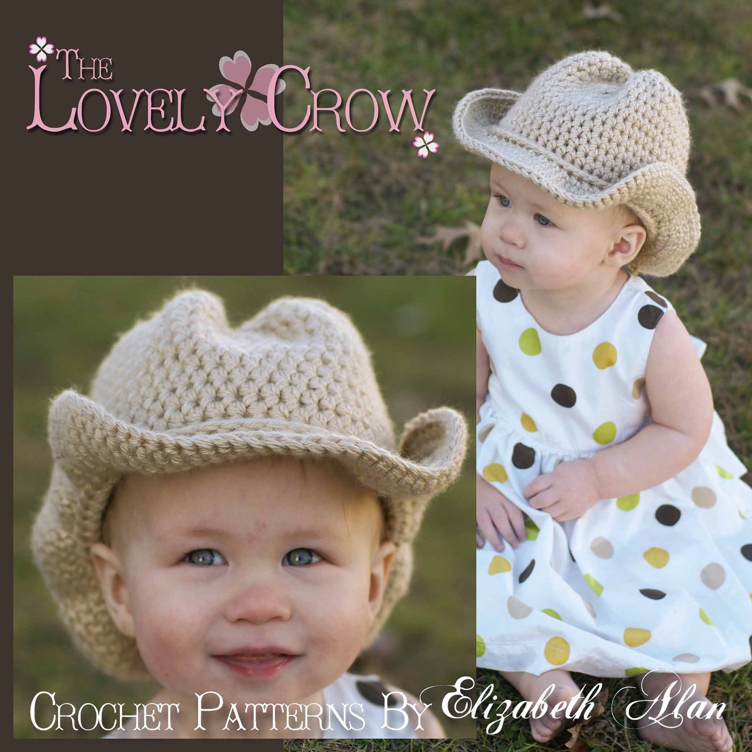 Cowboy Hat Cowboy Boots Crochet Patterns. Includes patterns for Boot Scoot'n Boots and Boot Scoot'n Cowboy Hat digital