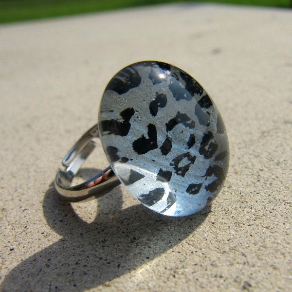 Leopard Print Stone Ring