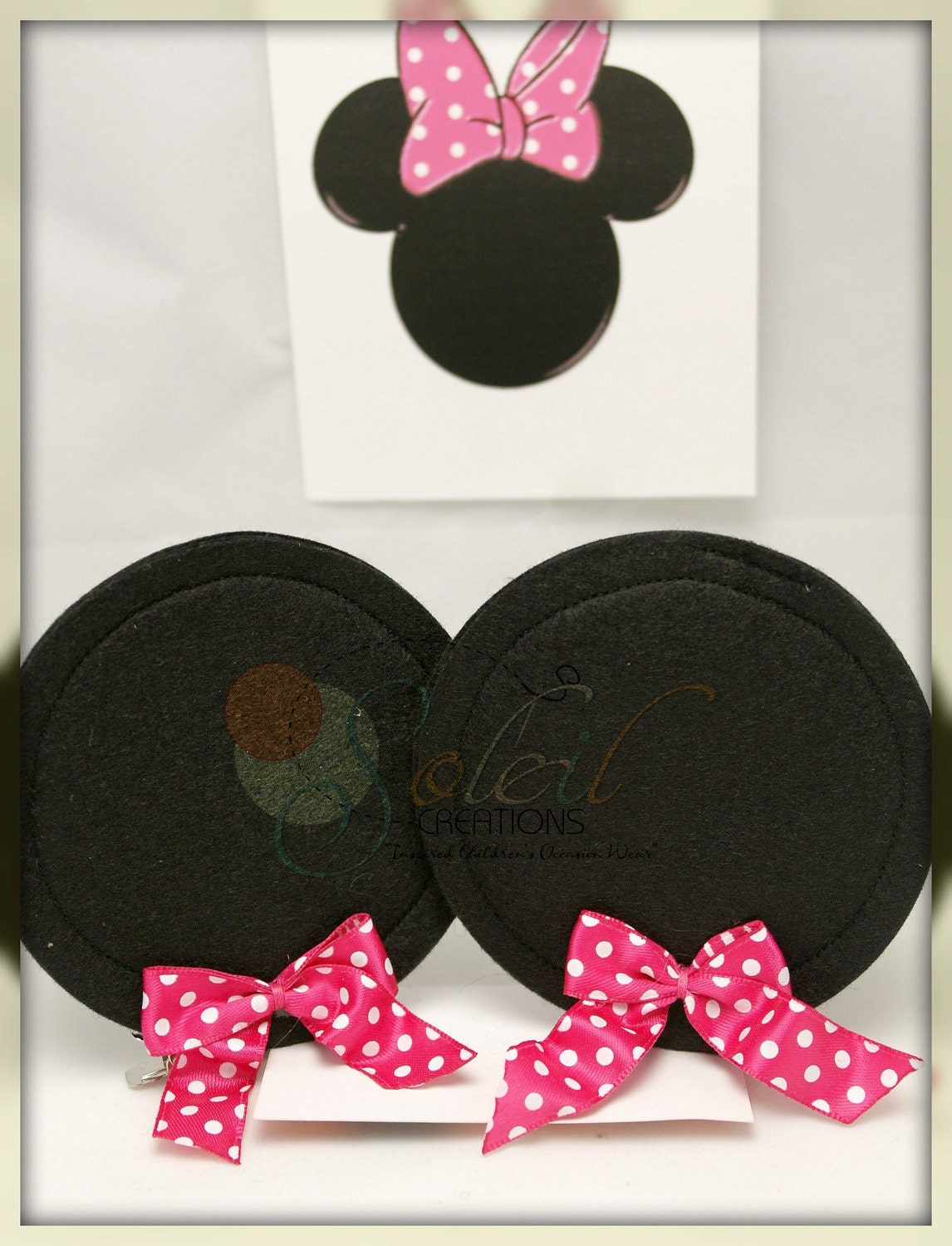 Minnie Mouse Themed Tutu Dress In Pink Polka Dots