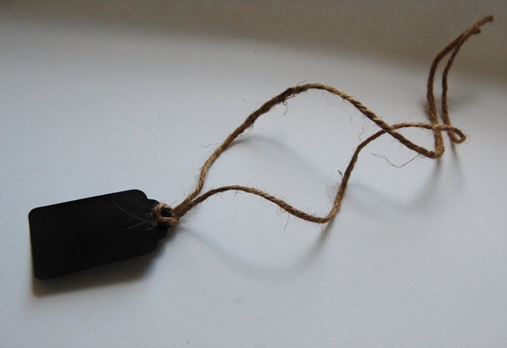 100 Small Chalkboard Tags