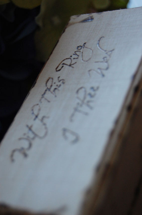 Shabby Chic Customized Ring Box - Ring Bearer Box