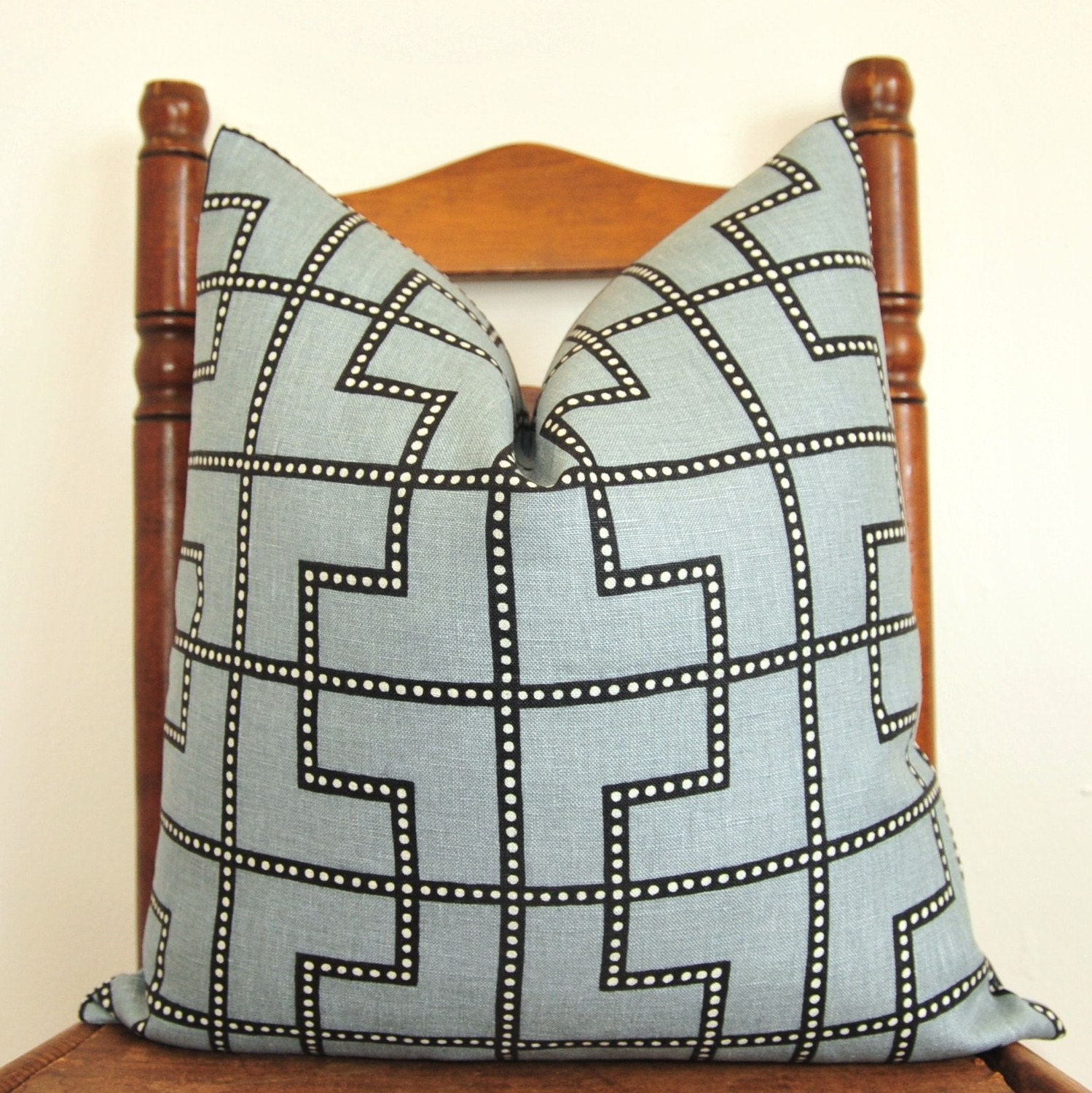 Celerie Kemble - Schumacher - Bleecker - 22 inch Square - Twilight - Linen - Decorative Pillow - Throw Pillow