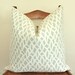 Schumacher - Chain Link - On Both Sides - 20 in Square - Mineral - Fretwork - Trellis - Lattice - Decorative Pillow - Throw Pillow