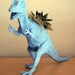 Sky Blue Dinosaur Planter - Modern Art Centerpiece ( 8 WEEK DELIVERY)