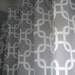 A Pair Of 50x90 Inch Flat Panels /Rod Pocket Draperies In Storm Grey/White Contemporary Print