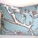 Robert Allen -12x18 Lumbar Decorative Pillow In Vintage Blossom Jade on Both Sides