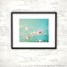 Flower Photography - aqua blue pink spring wall art photos pastel decor pale fine art photography pale white teal flower - 8x10 Photograph