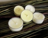 SAMPLE - 5 Tea Lights Organic Coconut Wax Aromatherapy All-Natural w/ Essential Oils