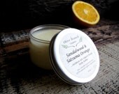 Body Butter Organic Skin Care All Natural Essential Oils SANDALWOOD & SATSUMA ORANGE 4 oz