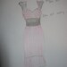 Reserve for Sherry's Wedding - 1950s Wiggle Dress - Custom made to fit