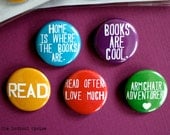 Armchair Adventurer button set - Lot of 5